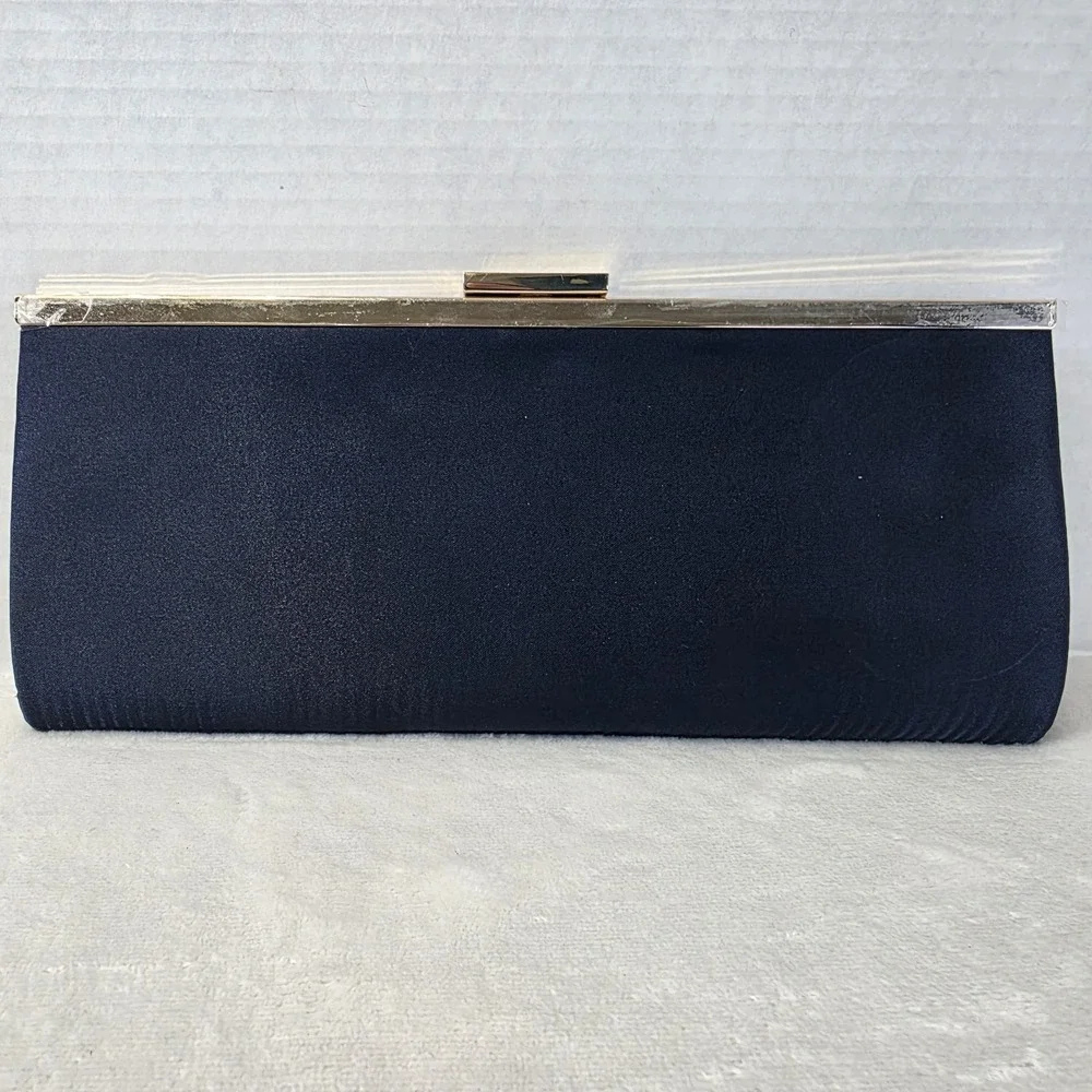I.N.C. International Concepts Kelsie Clutch Navy/Gold‎